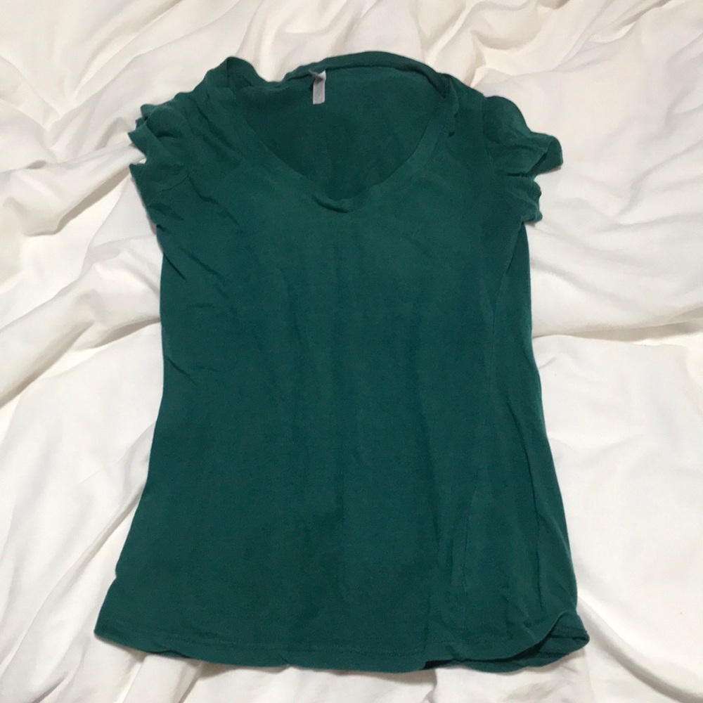Dark green v neck